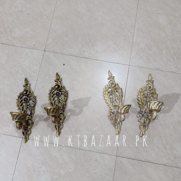 Resin Wall Mounted Candle Holder Pair Design A