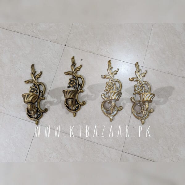 Resin Wall Mounted Candle Holder Pair Design B